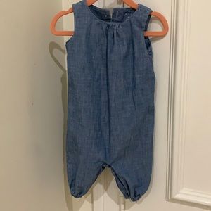 Ralph Lauren 6 month denim romper worn once!